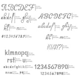 Aleks Melnyk No.34 Metal Stencils, Pyrography, Wood Burning kit 3 PCS Templates, Letters Stencils for Engraving Wood and Patterns, Alphabet and Aleks Melnyk