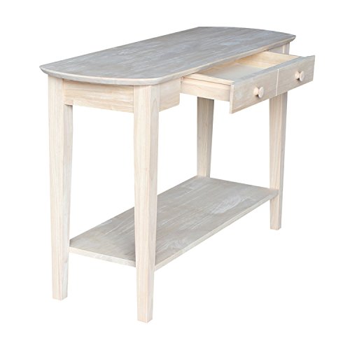 International Concepts Phillips Oval Sofa Table, Unfinished IC International Concepts