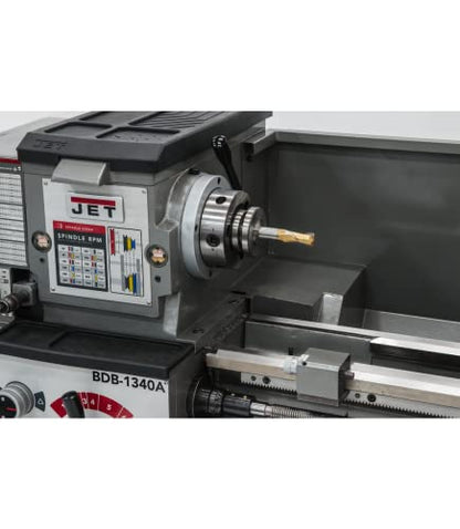 JET BDB-1340A, 13" x 40" Belt Drive Bench Lathe with Newall DP700 DRO, 2HP, 1Ph 230V (321130) - WoodArtSupply