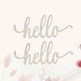 STOBOK 2pcs Wooden Hello Letter Signs Unfinished Wooden Hello Sign Rustic Wall Art Decoration Decorative Signs for Home Restaurant Wedding STOBOK