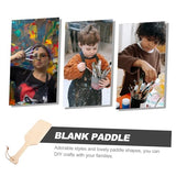 Happyyami Decor Unfinished Paddle Crafts DIY Paddle Cutouts Unfinished Paddle Paddle Cutouts Blank Paddle DIY Paddle Crafts Paddle Painting kit Happyyami