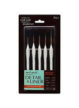 Mont Marte Liner Brush Set for Painting, 5 Piece Detailed Art Brushes with Wood Handle MONT MARTE