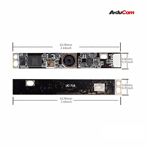 Arducam 8MP Autofocus USB Camera, IMX179 USB 2.0 Lightburn Camera with Microphone, Ultra HD Embedded USB Camera for PC and Raspberry Pi, Compatible Arducam