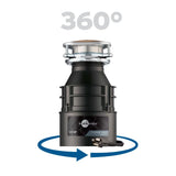 InSinkErator Badger 5 Garbage Disposal with Power Cord, Standard Series 1/2 HP Continuous Feed Food Waste Disposer, Badger 5 W/C, No Size, Black/Gray InSinkErator