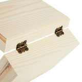Bright Creations 4 Pack Small Unfinished Wood Boxes for Crafts with Hinged Magnetic Lid (5.5 x 3.5 x 2 In) Bright Creations
