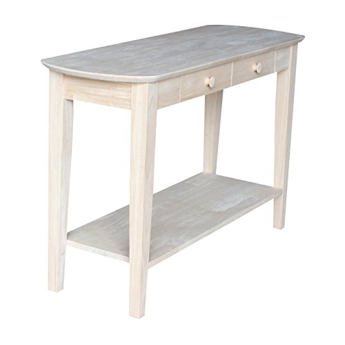 International Concepts Phillips Oval Sofa Table, Unfinished IC International Concepts