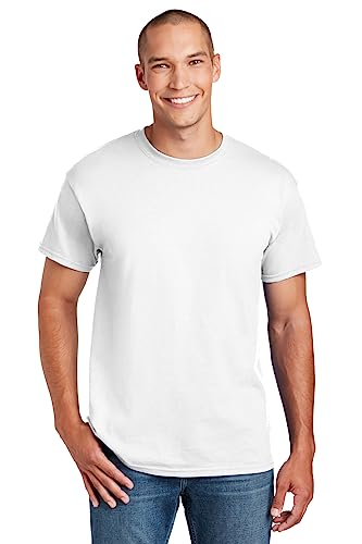Gildan Adult DryBlend Sports T-Shirt, White, X-Large. (Pack of 5) Gildan