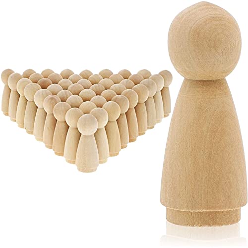 Wood Peg Angel, Peg Doll Kit (2 in, 50-Pack) - WoodArtSupply