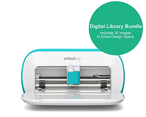 Cricut Joy Machine & Digital Content Library Bundle - Includes 30 images in Design Space App - Portable DIY Smart Machine for creating customized Cricut