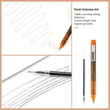 WRITECH Rolling Ball Pens Quick Dry Ink 0.5 mm Extra Fine Point Pens 10 Pcs Liquid Ink Pen Rollerball Pens Multicolor Ink (Multicolor) WRITECH