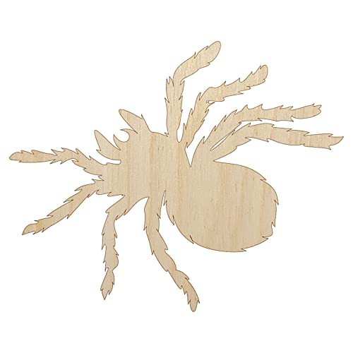 Tarantula Spider Solid Unfinished Wood Shape Piece Cutout for DIY Craft Projects - 1/4 Inch Thick - 6.25 Inch Size Sniggle Sloth