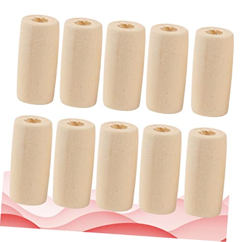 KALLORY 300 Pcs Wooden Beading Material Wooden DIY Beads Circle Beads Beads Wooden Hair Beads Unfinished Wooden Beads Bulk Jewelry DIY Wood Beads KALLORY