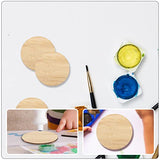 COHEALI 20pcs Round Bamboo Craft Bamboo Tag Unfinished Wooden Cutouts Blanks Round Disc Wood Graffiti Slices Christmas Wooden Cutouts Round Wood Slab COHEALI