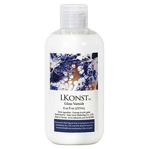 I.KONST All-in-One Cell Effect Pouring Acrylic Paint - For Flow Art, Fluid Art, Drip Art, Splatter Paint, Cell Painting (1, 6) I.KONST