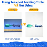 Teexpert Resin Leveling Companion, for Self-Leveling Epoxy Resin & Art Projects, Multipurpose Working Table with Surface Board (16''x 12''), Spirit Teexpert