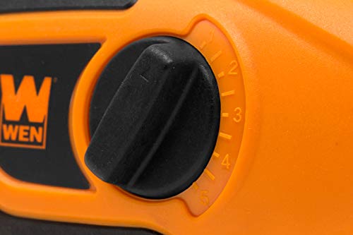 WEN 21D Variable-Depth Carbide-Tipped Engraver for Wood and Metal , Lightweight, Variable Speed, Compact, Orange - WoodArtSupply