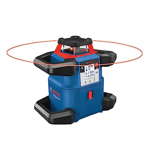 BOSCH REVOLVE4000 GRL4000-80CHVK 18V Exterior 4000ft Range Horizontal/Vertical Self-Leveling Cordless Rotary Laser Kit w/ Bluetooth Connectivity, - WoodArtSupply