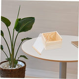 TEHAUX Box Storage Wooden Box Clear Gift Box Wooden Box with Lid Trinket Box with Lid Small Jewelry Storage Box Wooden Crates Unfinished Wooden TEHAUX