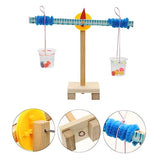Vaguelly 1 Set Scale Model Earth Balance Educational Balancing Toy Balance Scale Counting Game DIY Educational Model Kit Mini Toy Wood Toy Kids Vaguelly