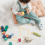 Toyvian Unfinished Mini Wooden Baseball Bats and Balls Unpainted Wood Baseball Bats for Scrapbooking and DIY Craft Projects Toyvian