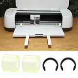 4 Pcs Rubber Roller Resolution for Cricut Maker and 4 Pcs Rubber Roller Replacement, Keep Rubber in Place with Retaining Rings Keep Rubber from CATOSUM