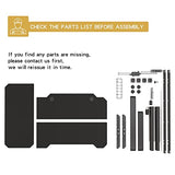 Jceet Adjustable Height L-Shaped 59 Inch Electric Standing Desk - Sit Stand Computer Desk, Stand Up Desk Table for Home Office, Black Frame and Top Jceet