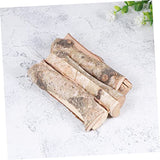 SEWACC 8 Pcs Nativity Decor Reptile Decor Artificial Fireplace Birch Log Bundle Mini Birch Logs Christmas Xmas Party Wood Pieces Christmas Photo SEWACC