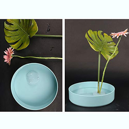 2Pcs Thicken Plastic Flower Frog 70mm/2.76" Clear Japanese Floral Frogs Round Ikebana Kenzan Flower Arrangement Pin Frog Holder - WoodArtSupply