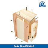 SISTERBIRD Bird Houses for Outside Clearance with Copper Guard, Cedar Bird House Outdoor, Bluebird Finch Swallow Wren Chickadee SISTERBIRD