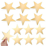 VOSAREA 50pcs Gold Decor Classroom Decorative Cutout Scrapbook DIY Decors Greeting Cards Decors Classroom Wall Decor Star Cutouts Kindergarten Wall VOSAREA