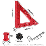 45 & 90 Degree Right Angle Clamp Set for Woodworking, 2 Pack 5.5'' Multifunction Precision Positioning Square Clamp for Carpenter, Corner Clamping SLIIMU
