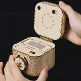 ROKR 3D Wooden Puzzle Mechanical Treasure Box Model DIY Brain Teaser Projects for Adult Kid Age 14+ ROKR