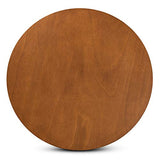 Baxton Studio Alayna Modern and Contemporary Walnut Brown Finished 35-Inch-Wide Round Wood Dining Table Baxton Studio