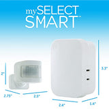 mySelectSmart 59315 GE Wireless Lighting Control, Activated, 1-Polarized Outlet, detects 20ft, 150ft. Signal Range, 3pc Multipack of 36235, Motion mySelectSmart