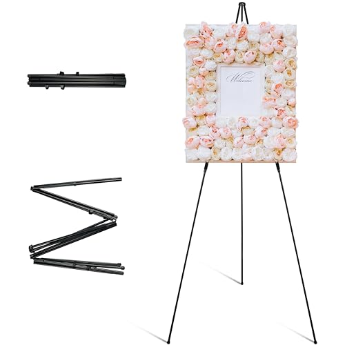 ARTIFY 63" Instant Display Sign Easel Stand, Tripod for Wedding Sign, Posters, Paintings,Canvas and Poster Board, Portable Display Stand for Home - WoodArtSupply