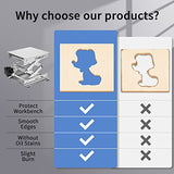 Lifancy 4 Pack Laser Engraver Lab Jack, 4" x 4" Stainless Steel Scissor Lift, Table Jack with Adjustable Height 50-155mm, Max Support Weight 11lbs, lifancy