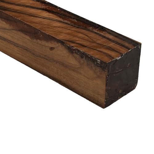 Exotic Wood Zone's Macassar Ebony/Striped Ebony 1-1/2" x 1-1/2" x 35" Turning Blanks | Square Wood Lathe Blocks Exotic Wood Zone