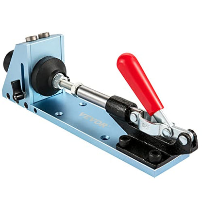 VEVOR Pocket Hole Jig Kit, Adjustable & Easy to Use Joinery Woodworking System, Professional and Upgraded Aluminum, Wood Guides Joint Angle Tool with
