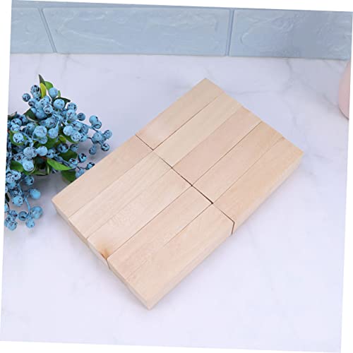 COHEALI 40 Pcs Wood Tools Wooden Plank for Crafts Unfinished Wood Block DIY Wooden Building Blocks Craft Wood Wooden Craft Plank Small Wooden Block COHEALI