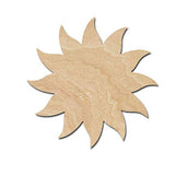 Sun Wood Cutouts for crafts, Laser Cut Wood Shapes 5mm thick Baltic Birch Wood, Multiple Sizes Available Elliefont Styles