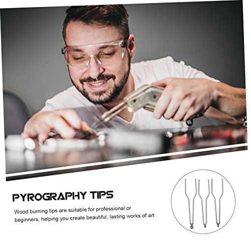 Uonlytech 9 pcs Pyrograph pen tip engraving tips for wood DIY wood burning tips wood burning accessories specialty tools leather tool woodburning Uonlytech