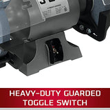 JET 8-Inch Bench Grinder, 3450 RPM, 1/2 HP, 1Ph 115V (JBG-8A) Jet