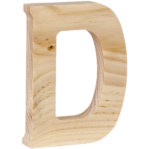 Walnut Hollow Wood Letter, 5 by 0.63-Inch, D Walnut Hollow