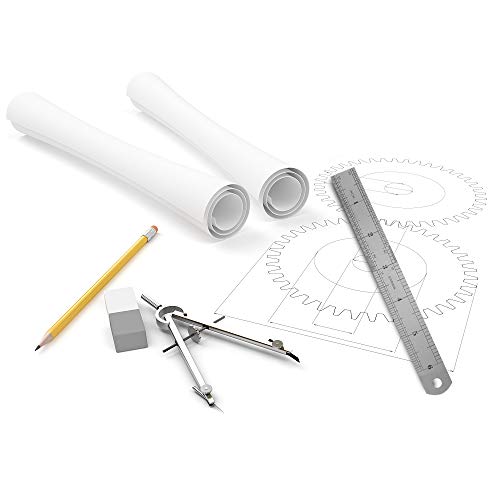 6 Inch Stainless Steel Ruler Flexible Aluminum Ruler for Excellent Precision and Accuracy 2 Pack. Miular