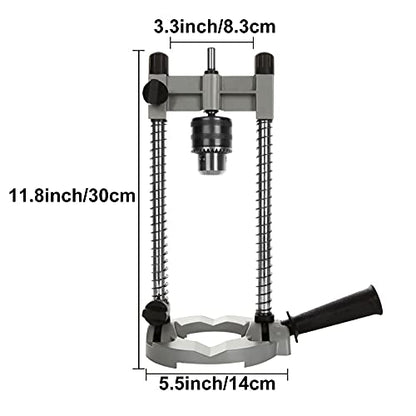 CertBuy Portable Drill Press for Hand Drill, Multi-Angle Drill Guide Attachment For 1/4 Inch and 3/8 Inch Adjustable Angle Drill Holder Guide, - WoodArtSupply