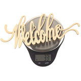 Hello Welcome Wood Sign Cutout Wooden Letter Sign DIY Block Words Decorative Signs for Wreath Home Door Wall Art Decoration Creaides