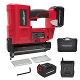 PowerSmart 20V Cordless Brad Nailer Kit, 18 Gauge Nail Gun, 2 in 1 Nail/Staple Gun with 4.0Ah Lithium-Ion Battery and Fast Charger, 18GA Nails PowerSmart