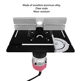 Router Lift Metal Router Lift System Kit Router Lift System Full Installation Set Router Table Saw Insert Base Plate Router Table Insert Plate for YWBL-WH