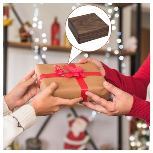 WisePoint Bracelet Boxes, Wood Bracelet Holder Bracelet Gift Box, Square Bracelet Display Case Jewelry Gift Boxes for Bracelets, Vintage Jewelry WisePoint