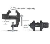 Mini Table Clamp, Small Bench Vice, New upgraded cast iron manufacturing Jewelers Hobby Clamps Craft Repair Tool Portable Work Bench Vise (mini) HENGDA VISE